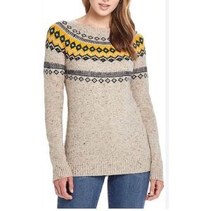 Original Weatherproof Vintage Fair Isle Womens Sweater Sz L